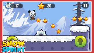 Snow Sprint: Classical Endless Running Game screenshot 1