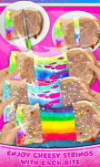 Rainbow Grilled Cheese Sandwich Maker! DIY cooking screenshot 4