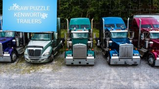 Jigsaw puzzle Kenworth trailers truck screenshot 0