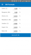 Equivalent Carbon calculator screenshot 4