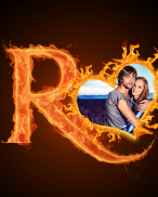 Fire Text Photo Frame screenshot 5