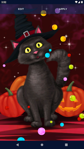 Halloween Black Cat Wallpaper screenshot 2