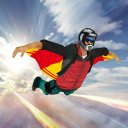 Super Hero Flying Icon