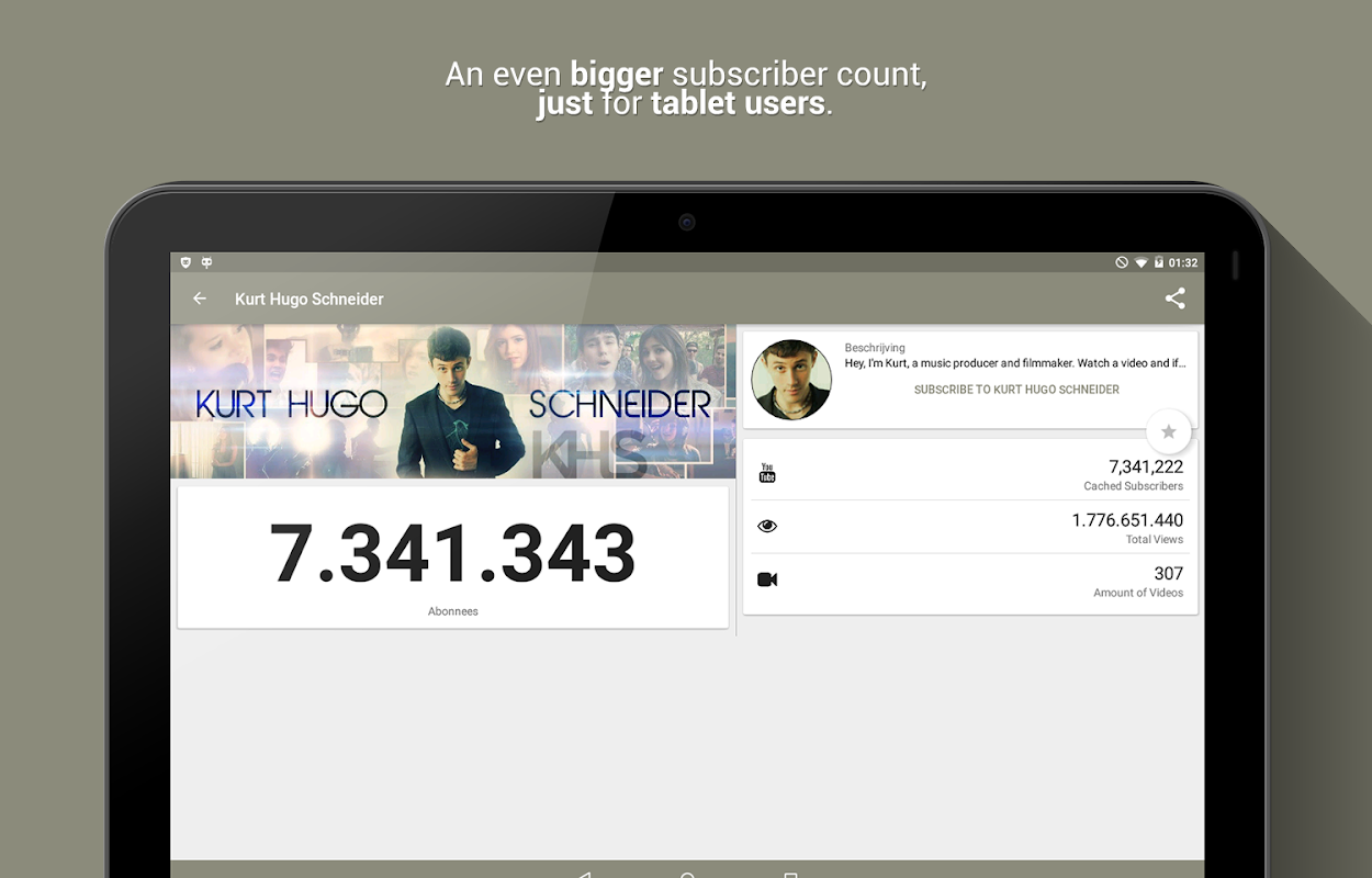 Live subscriber count - custo for Android - Download