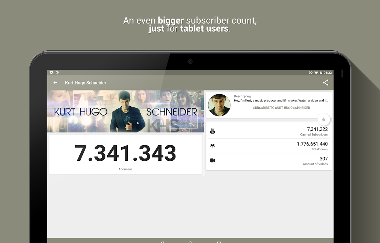 Live  Subscriber Count APK pour Android Télécharger