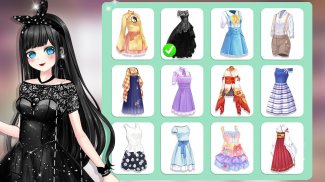 Anime Dress Up and Makeup Game screenshot 2