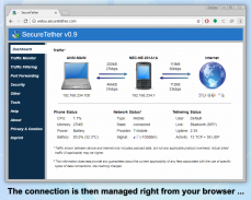 SecureTether WiFi - Free ¹ no root mobile hotspot screenshot 0