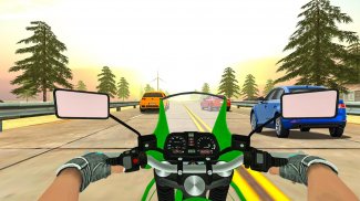 Jalan raya Real Traffic Bike Racer screenshot 6
