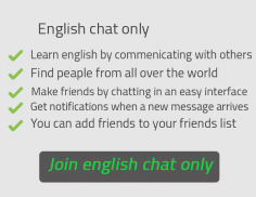 English chat only screenshot 0