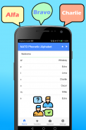 NATO Phonetic Alphabet screenshot 1