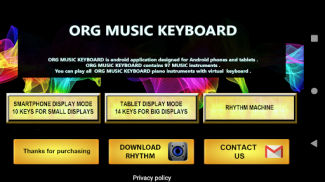 ORG music keyboard screenshot 1