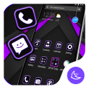 Black & Purple APUS Launcher theme Icon