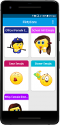 FlirtyCon - Female Adult Emojis screenshot 1