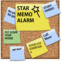 Star memo alarm - popcorn note Icon