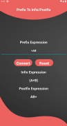Prefix-Infix-Postfix Converter screenshot 2