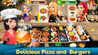 पाक कला खेल रेस्टोरेंट बर्गर सनक पिज्जा सुशी screenshot 0