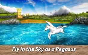 🦄🌈❤️ Pegasus Simulator: Flying 🐎 Horse Survival screenshot 8