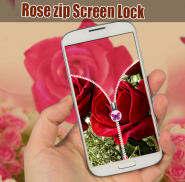 Rose zip Screen Lock screenshot 5