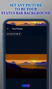 Status Bar & Notch Custom Colors and Backgrounds💙 screenshot 5