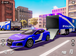 US Police Car Transporter Game screenshot 2
