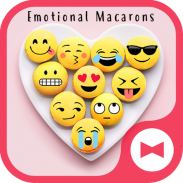 Funny Wallpaper Emotional Macarons Tema screenshot 4