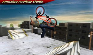 Çatıdaki StuntMan Bike Rider screenshot 4