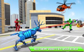 Deer robot car game - робот-трансформер игры screenshot 5