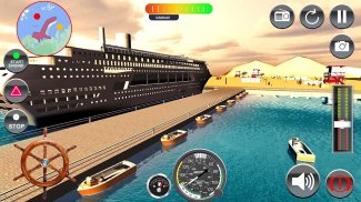 การขนส่งเกมล่องเรือเรือโดยสารรถบัสจำลอง screenshot 2