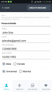 Instant Resume/CV Builder screenshot 1