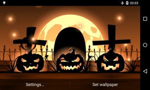 Halloween live wallpaper with countdown and sounds screenshot 0