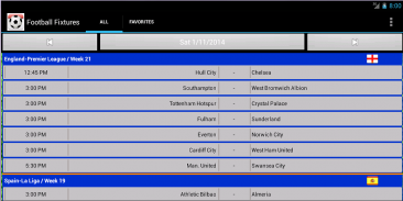 Football Fixtures screenshot 4