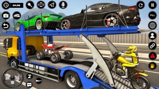 Veículo transporte trailer caminhão jogo screenshot 2