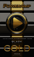 Poweramp skin Black Gold screenshot 5