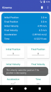 Kinema - Kinematics Calculator screenshot 3
