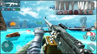 Navy War Shoot 3D - Gunner Warfare Shooter screenshot 0