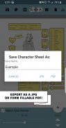Xel's Character Sheet Maker screenshot 0