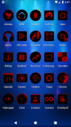 Black and Red Icon Pack Paid screenshot 1