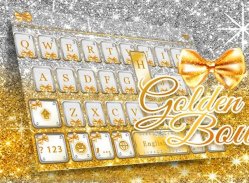 Golden Bow Kika Keyboard Theme screenshot 0
