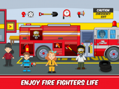 Finge mi estación de bomberos: vida de bombero screenshot 3