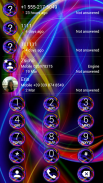 Dialer Neon Abstract Theme para Drupe o ExDialer screenshot 1