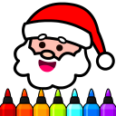 Christmas Coloring Book Games Icon