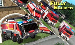 Fire Truck Rescue Training Sim screenshot 7