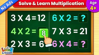 Juegos de multiplicación niños screenshot 3