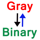 Binary to Gray Icon