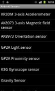 Sensors of Android screenshot 0