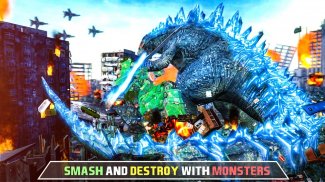 Monster Game Godzila Game 3d screenshot 1