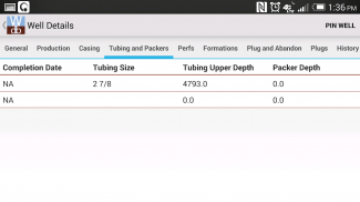 Well Database screenshot 2