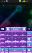 Purple Gems Keyboard Theme screenshot 6
