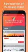 GuessWhere World Map Quiz screenshot 1