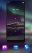 Colorful aurora theme for REDMI |night sky view screenshot 1